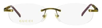 Gucci | Gucci Eyewear Oval Frame Glasses,商家Cettire,价格¥982