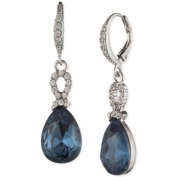 Givenchy | Silver-Tone Crystal & Pavé Crystal Drop Earrings商品图片,