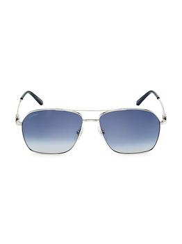 卡地亚眼镜, Cartier | CT0306S 59MM Pilot Sunglasses商品图片 