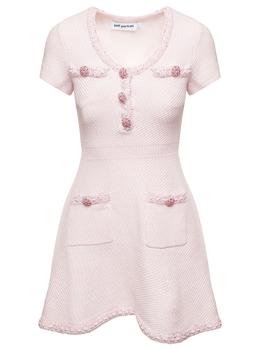 推荐self-portrait Pink Knit Mini Dress商品