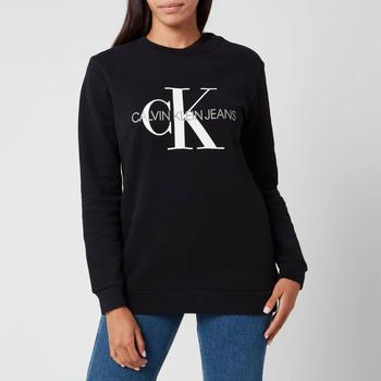 推荐Calvin Klein Jeans Women's Monogram Logo 卫衣 - CK Black商品