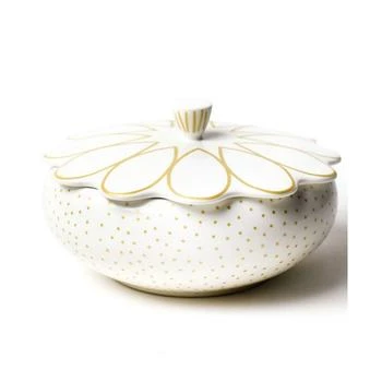 Coton Colors | by Laura Johnson Deco Gold Scallop Covered Bowl,商家Macy's,价格¥372