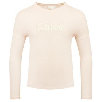 推荐Pale Pink Long Sleeve Logo T Shirt商品