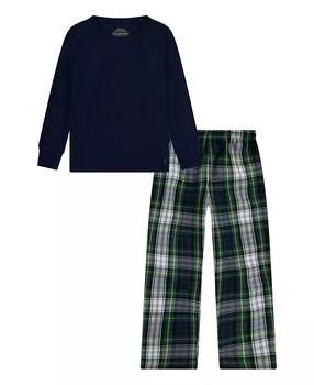 Ralph Lauren | Boys 8-20 2-Piece Long-Sleeve T-Shirt and Woven Pant Pajama Set,商家Macy's,价格¥256