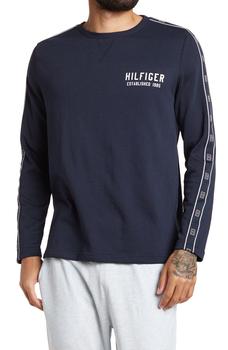 商品Tommy Hilfiger | Long Sleeve Crew Neck Pajama T-Shirt,商家Nordstrom Rack,价格¥67图片