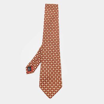 S.T. Dupont, [二手商品] S.T. Dupont | S.T. Dupont Bicolor Floral Motif Jacquard Silk Tie商品图片 7.3折