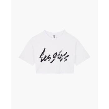 商品Les Girls Les Boys Women's Graphic Crop T-Shirt - White图片