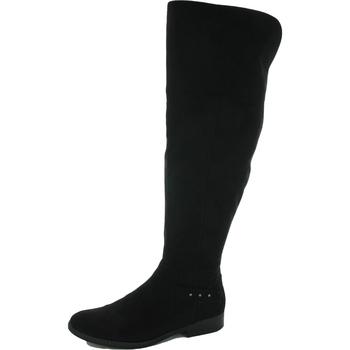 Style & Co | Style & Co. Womens Lessah Faux Suede Almond Toe Knee-High Boots商品图片,1.4折, 独家减免邮费