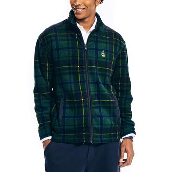 Nautica | Men's Plaid Full-Zip Nautex Fleece Sweatshirt商品图片,5.9折