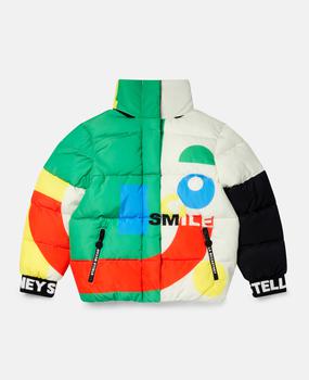 Stella McCartney | Stella McCartney - Abstract Smile Print Puffer Jacket, Woman, Multicolour, Size: 2商品图片,7.9折