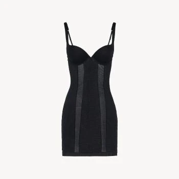 La Perla | 包邮包税【预售7天发货】 LA PERLA 24春夏 女士 睡衣 Slipdress in tulle stretch nero CFILPD004317_NRB010,商家TLS PARIS,价格¥4000