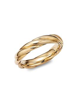商品Stacking Rings Tenderness 18K Yellow Gold Woven Ring图片