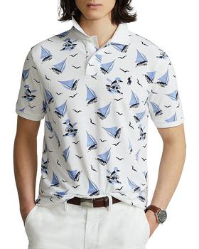 ralph lauren bear直邮, Ralph Lauren | Cotton Mesh Nautical Polo Bear Print Custom Slim Fit Polo Shirt商品图片 6折, 独家减免邮费