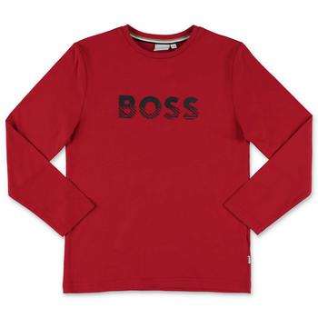 Hugo Boss | Hugo Boss Kids Logo Printed Crewneck T-Shirt商品图片,7.6折起