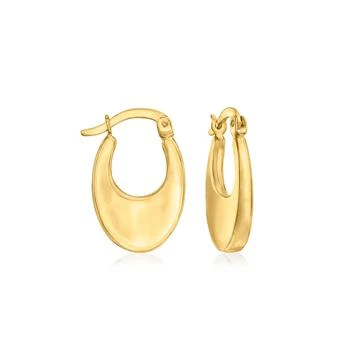 Ross-Simons | Ross-Simons 14kt Yellow Gold Flat Hoop Earrings,商家Premium Outlets,价格¥1254