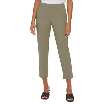 Calvin Klein | Woman's Elastic Back Slim Fit Cropped Pants商品图片,