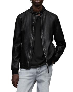 ALL SAINTS | Morris Leather Bomber Jacket商品图片,独家减免邮费