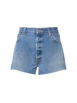 Re/Done | Levi's High Rise Cotton Denim Shorts,商家LUISAVIAROMA,价格¥2688