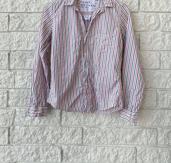 Frank & Eileen | Barry Woven Button Up Top in Pink/ Green Stripe商品图片,6.3折