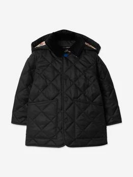 Burberry | Burberry Baby Boys Mini Rowan Quilted Jacket in Black,商家Childsplay Clothing,价格¥3658