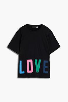 推荐Oversized appliquéd cotton-jersey T-shirt商品