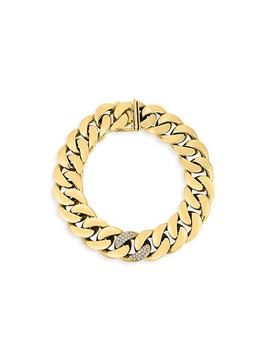 商品Roberto Coin | Designer Gold 18K Gold & Diamond Classic Link Bracelet,商家Saks Fifth Avenue,价格¥67716图片