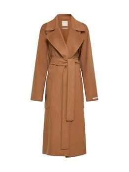 Max Mara | Sportmax Belted Long-Sleeved Coat,商家Cettire,价格¥3754