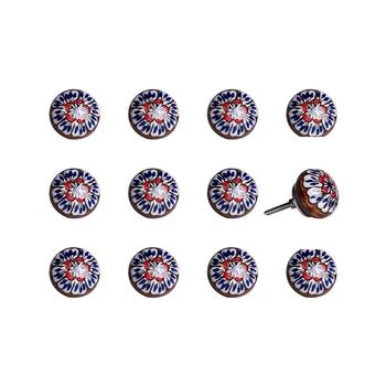 KNOB-IT | Handpainted Ceramic Knob Set of 12,商家Macy's,价格¥377