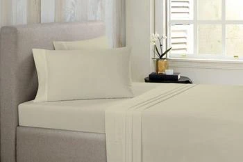 Bibb Home Antimicrobial 4 Piece Solid Sheet Set