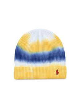 拉夫劳伦帽子好用吗, Ralph Lauren | Logo Tie-Dye Stripe Knit Beanie商品图片 