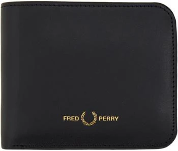 Fred Perry | Black Burnished Billfold Wallet 