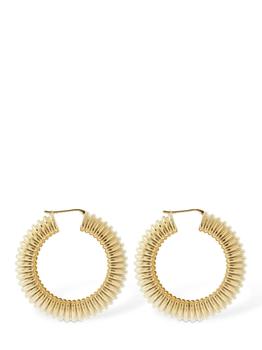 amina muaddi是什么牌子, Amina Muaddi | Ami Small Thick Hoop Earrings商品图片 额外8.5折, 额外八五折