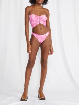 gani经典款, Ganni | Printed cropped bikini top商品图片 满$220享8.5折, 满折