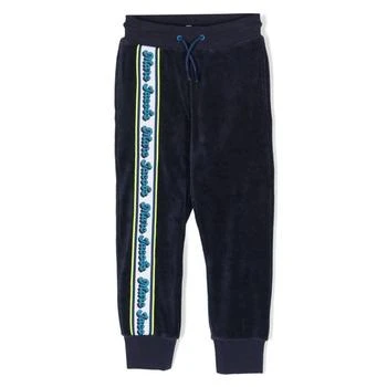 Marc Jacobs | Kids Navy Logo Tape Velvet Sweatpants,商家Jomashop,价格¥359