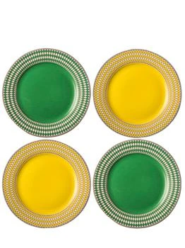 POLSPOTTEN | Set Of 4 Chess Side Plates,商家LUISAVIAROMA,价格¥804