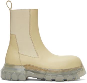 rick owens鞋, Rick Owens | Off-White Beatle Bozo Tractor Chelsea Boots商品图片 额外8.5折, 额外八五折