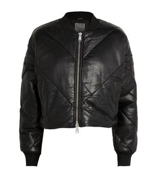 ALL SAINTS | Leather Bailey Puffer Jacket商品图片,独家减免邮费