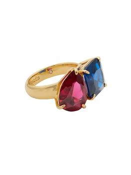 Kate Spade | Showtime Gold-Plated & Cubic Zirconia Toi Et Moi Ring 独家减免邮费