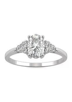 Charles & Colvard, Charles & Colvard | 1.02 ct. t.w. Lab Created Moissanite Oval Engagement Ring商品图片 