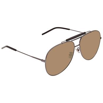 推荐Brown Aviator Unisex Sunglasses CLASSIC 11 OVER 004 64商品