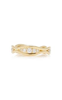 商品Fernando Jorge - The Fluid Diamonds 18K Yellow Gold and Diamond Ring - Gold - US 6 - Moda Operandi - Gifts For Her图片