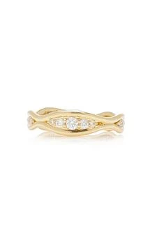 Fernando Jorge - The Fluid Diamonds 18K Yellow Gold and Diamond Ring - Gold - US 6 - Moda Operandi - Gifts For Her