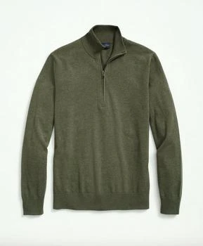 Brooks Brothers | Supima® Cotton Half-Zip Sweater,商家Brooks Brothers,价格¥484