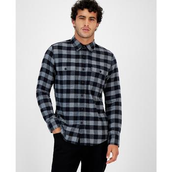 推荐Men's Check Flannel Shirt, Created for Macy's商品