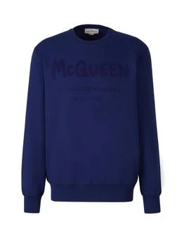推荐Alexander McQueen Logo Printed Crewneck Sweatshirt商品