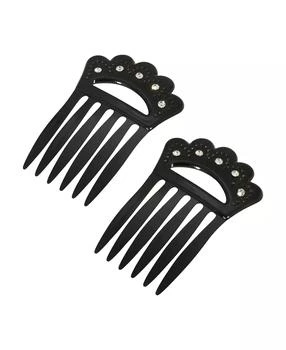 2028 | Women's Plastic with Clear Crystal Double Hair Comb,商家Macy's,价格¥114