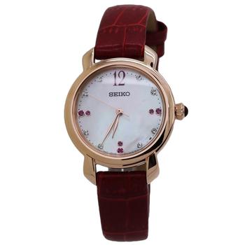 美国精工女表, Seiko | Classic Quartz Crystal White Dial Ladies Watch SUR502P1商品图片 4.4折