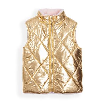 商品Big Girls Metallic Reversible Vest, Created For Macy's图片