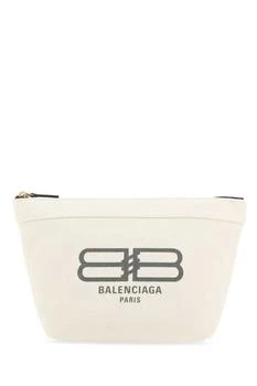 Balenciaga | Balenciaga Logo Printed Zipped Clutch Bag 8.4折, 独家减免邮费