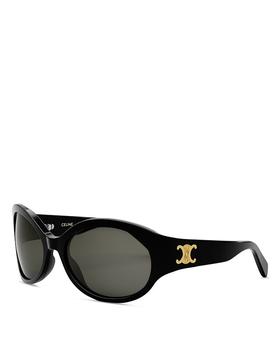 Celine | Triomphe Oval Sunglasses, 62mm商品图片,额外9.5折, 独家减免邮费, 额外九五折